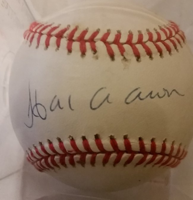 Hank Aaron autograph baseball (1 of 1)