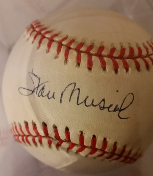 Stan Musial autograph baseball (1 of 1)