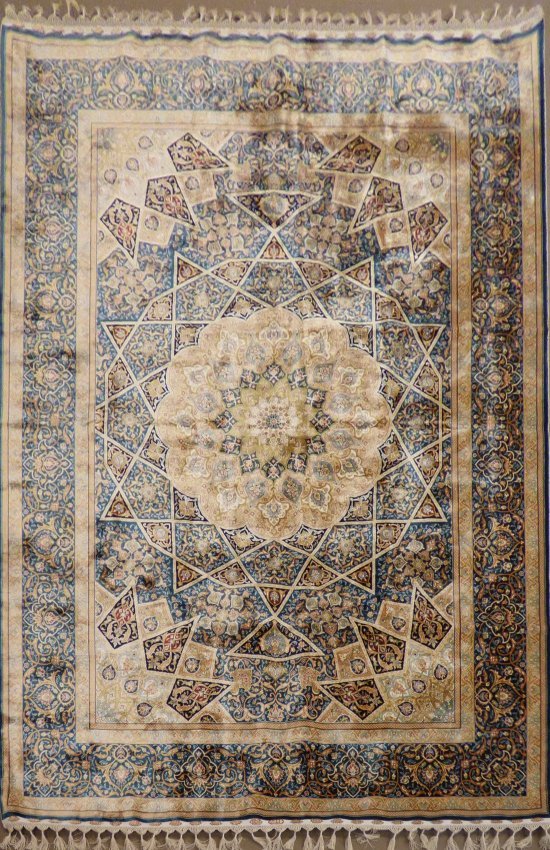Turkish Silk Rug 5'7" x 8'1" Hand made (1 of 1)