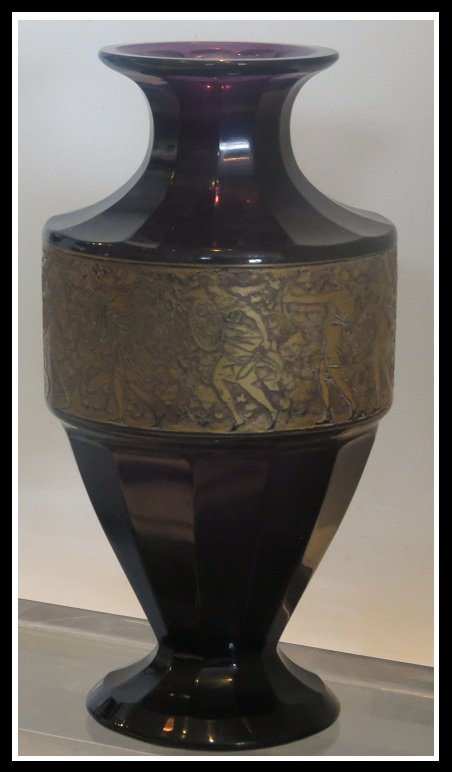 Antique Moser Gold Encrusted Amethyst Cameo Signed (1 of 4)