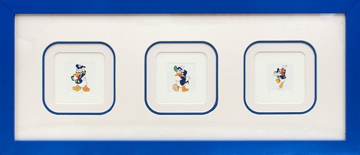 Donald Duck in action cartoon Hand Colored Original (1 of 1)