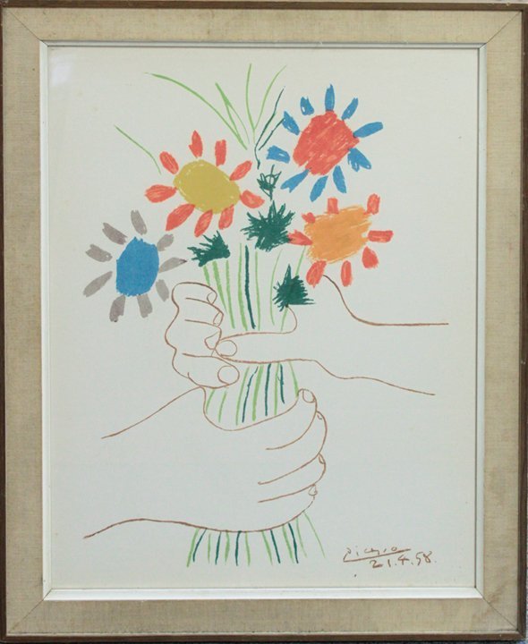 Pablo Picasso Original Custom Framed Lithograph (1 of 1)