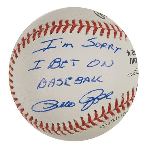 Pete Rose Sorry Ball (1 of 3)