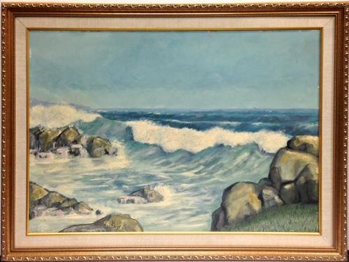 STUNNING MID 20TH CENTURY ORIGINAL OIL ON CANVAS (1 of 4)