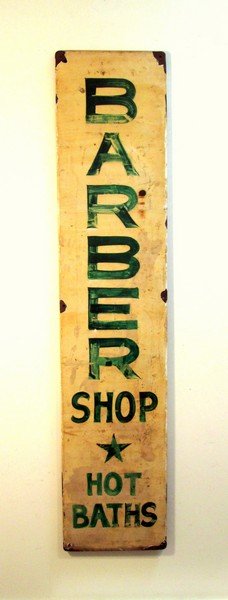 Rare Double Sided Carved Trade Sign (1 of 9)