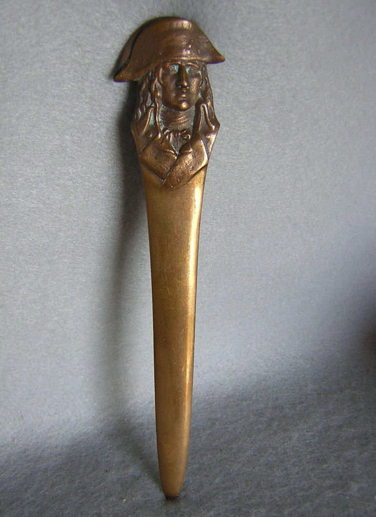 Antique Bronze Letter Opener Lord Horatio Nelson (1 of 3)