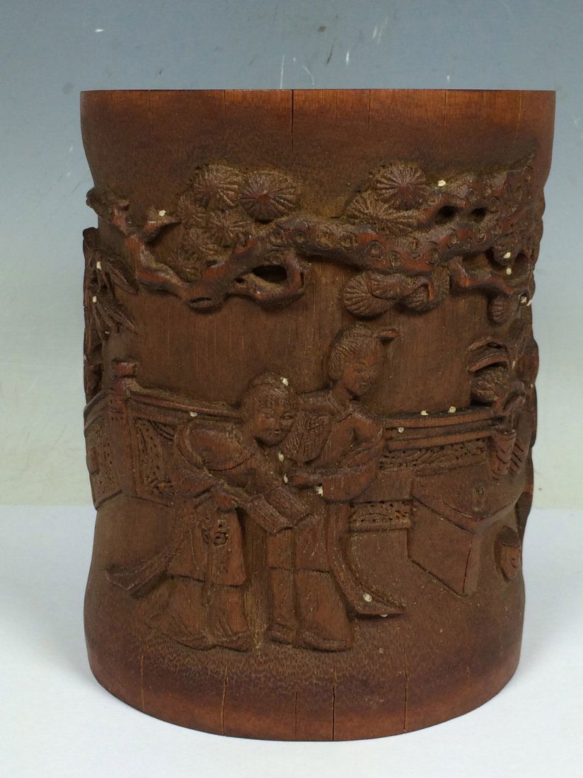 Carved Bamboo Brushpot (1 of 6)