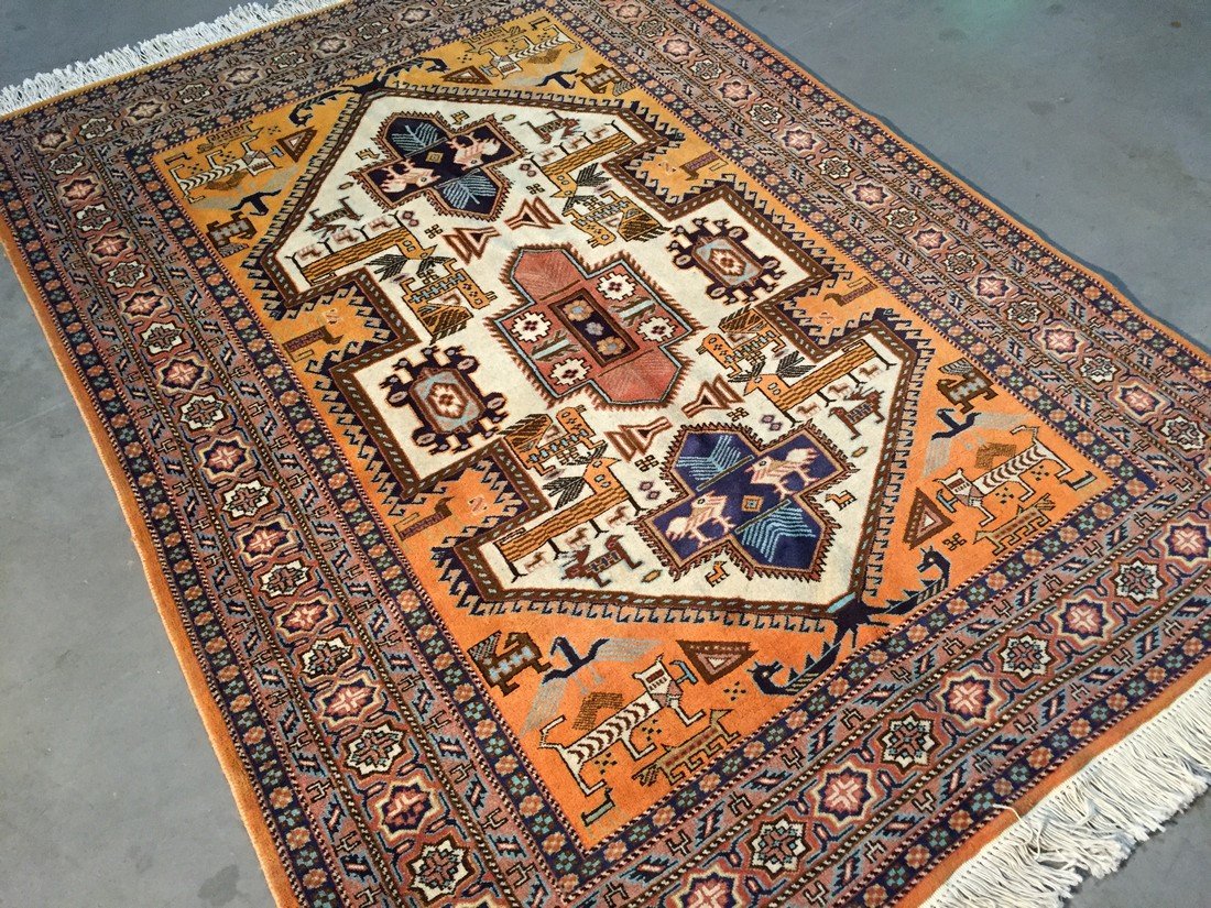 UNIQUE 5x7 AUTHENTIC PERSIAN HAND KNOTTED WOOL ARDEBIL (1 of 9)