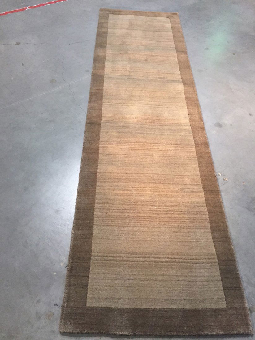 9 FT SOLID TWO TONE DESIGN HAND MADE & CARVED WOOL (1 of 3)