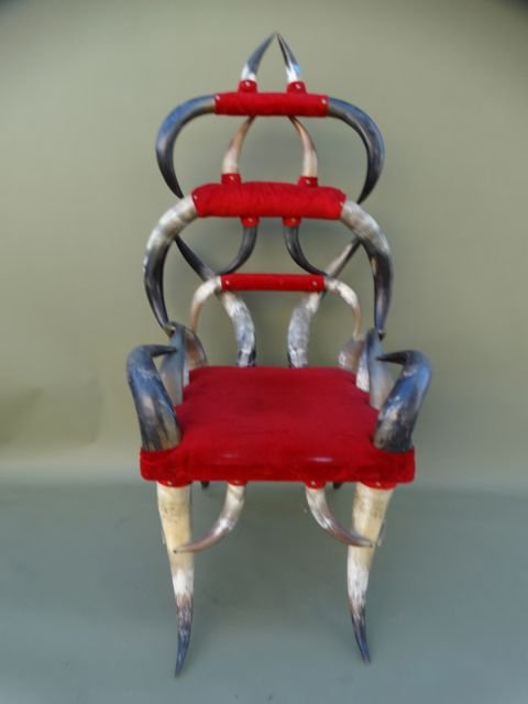 Victorian High Back Horn Chair (1 of 10)