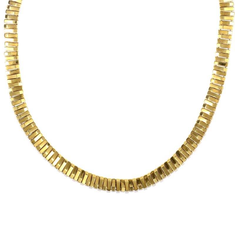 Chimento : 18K Gold Reversible Necklace CHI81524533WYG: This necklace from Chimento is amazing due to its unique design. The necklace gives the wearer the freedom of choice due to the fact that the necklace can be worn with either the 18K white or yellow g