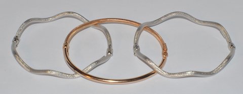 SET OF 3 GOLD BRACELETS TRICOLOR BY ROBERTO COIN (1 of 5)