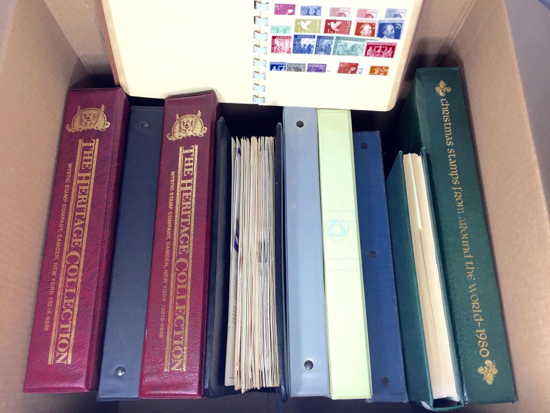 US & Worldwide Stamp Collection in multiple albums (1 of 10)