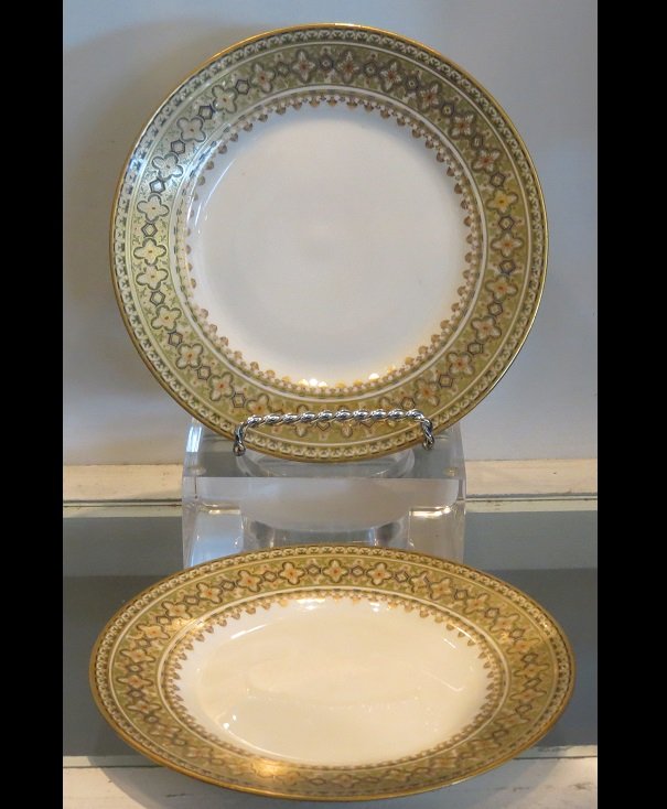 Pair of Unusual Antique Hand Painted Bernardaud Limoges: Pair of Unusual Antique Hand Painted Bernardaud Limoges Porcelain Plates IN EXCELLENT CONDITION!!! This wonderful pair of plates are genuine antiques and date to the early half of the 1900's. Each is