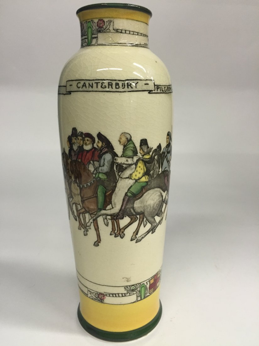 Royal Doulton Seriesware Canterbury Pilgrims Vase (1 of 3)