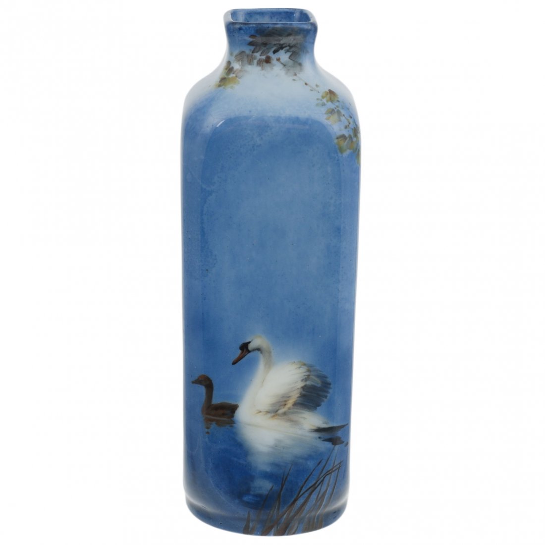 Royal Doulton Burslem Titanian Swans Vase (1 of 2)