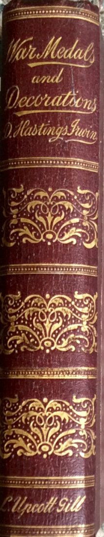 Antique Gilt Decorated HC Bk: British War Medals (1 of 2)