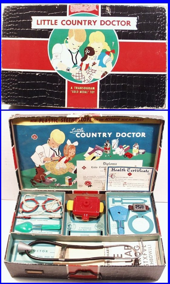 Vintage 1939 LITTLE COUNTRY DOCTOR DR. Playset in (1 of 1)