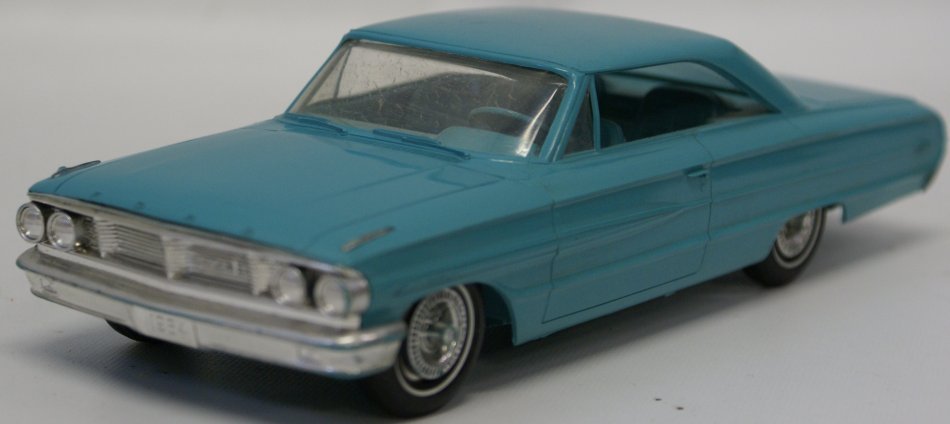 Original Vintage AMT Turquoise 1964 Ford Galaxie 2 Door (1 of 3)