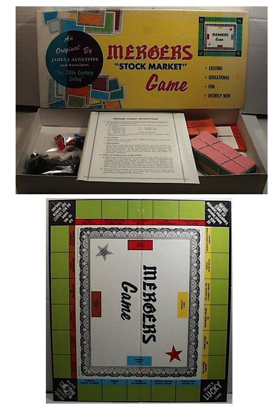 Vintage 1969 MERGERS Stock Market Board Game by James (1 of 1)