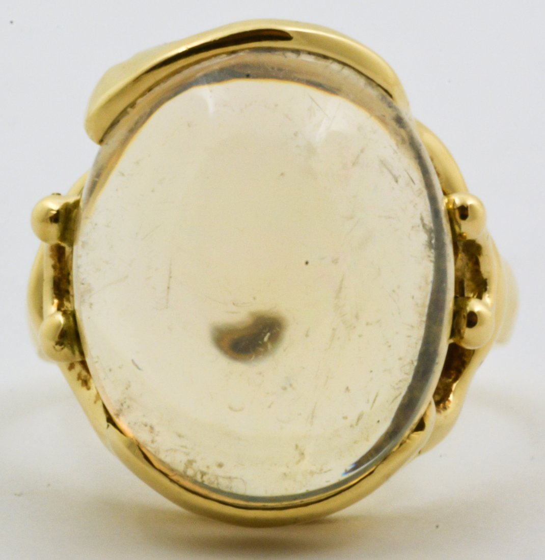 An Estate 14kt Yellow Gold and Jelly Opal Rings (1 of 7)