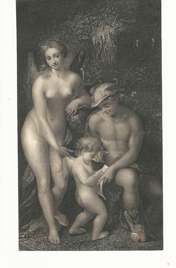 18th C Print "The Education of Cupid" (1 of 1)