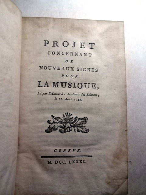 1781 Rousseau Project signes Pour la Musique (1 of 3)