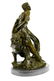 decorative bronze sculpture on marble base - 6