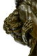 decorative bronze sculpture on marble base - 9