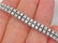 VINTAGE 1.50ct DIAMOND 2 ROW TENNIS STYLE BRACELET 1960