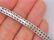 VINTAGE 1.50ct DIAMOND 2 ROW TENNIS STYLE BRACELET 1960 - 3