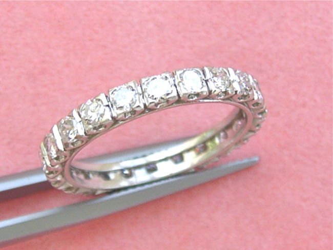 VINTAGE 1.50ctw TRANSITIONAL CUT DIAMOND PLATINUM (1 of 4)