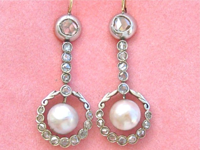 ANTIQUE VICTORIAN 1.20ctw ROSE DIAMOND 8mm NATURAL (1 of 4)