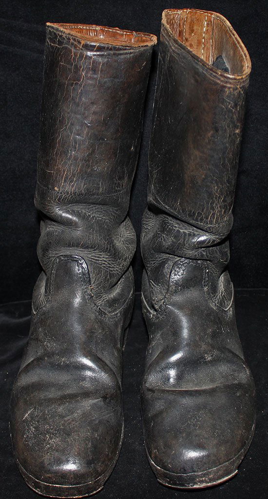 1930's-WWII Nazi Wehrmacht Jackboots: ARTIFACT: 1930s-WWII Nazi Wehrmacht Jackboots. Worn out boots were considered a major problem for armies on the march and the high quality leather "jackboot" with its hobnails was deemed to be more du