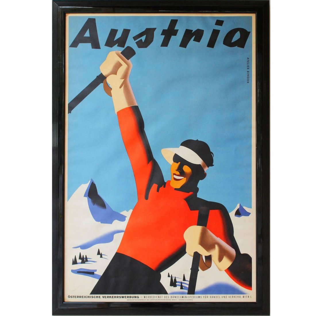Austria Ski Poster (1 of 4)