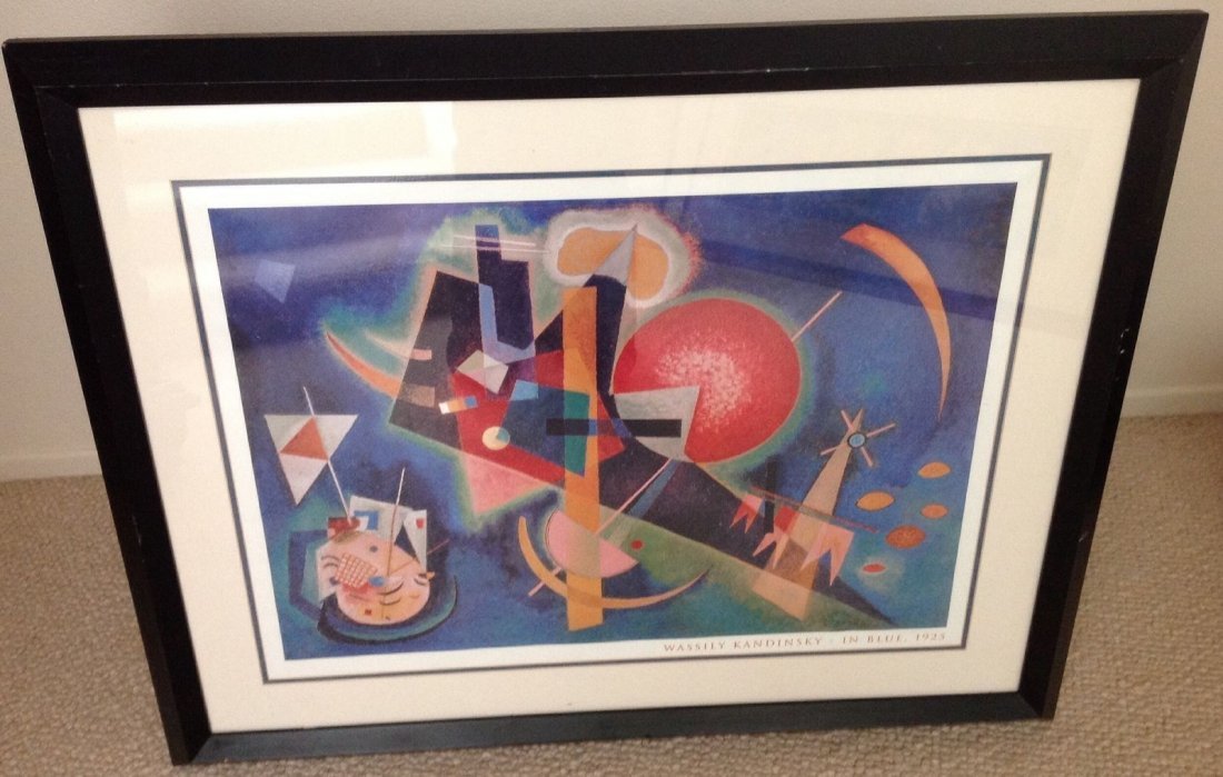 Wassily Kandinsky In Blue 1925. Great Poster Framed (1 of 3)