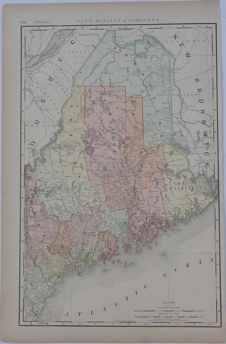 Map of Maine, 1895 (1 of 8)