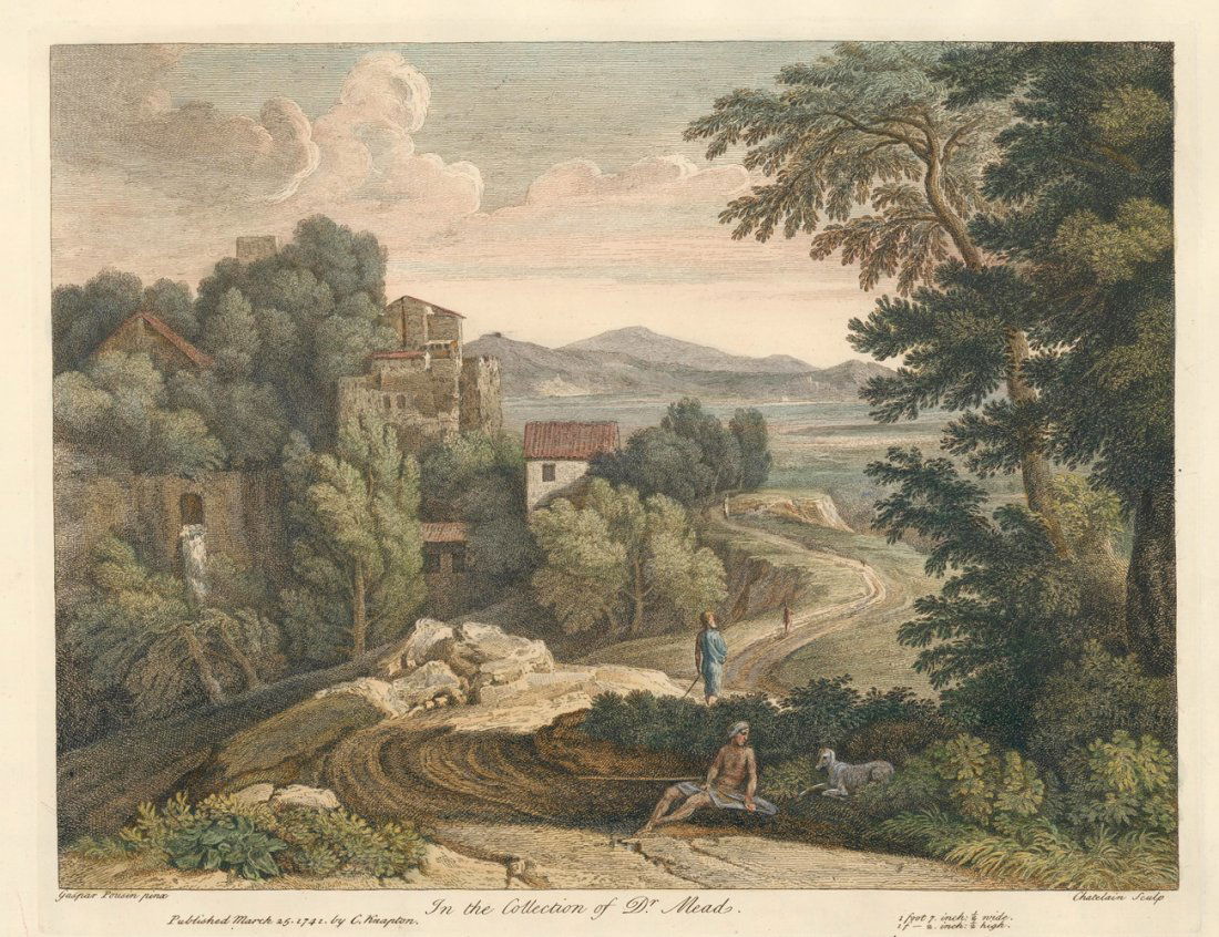 Landscape Engraving after Gaspar Poussin (1 of 1)