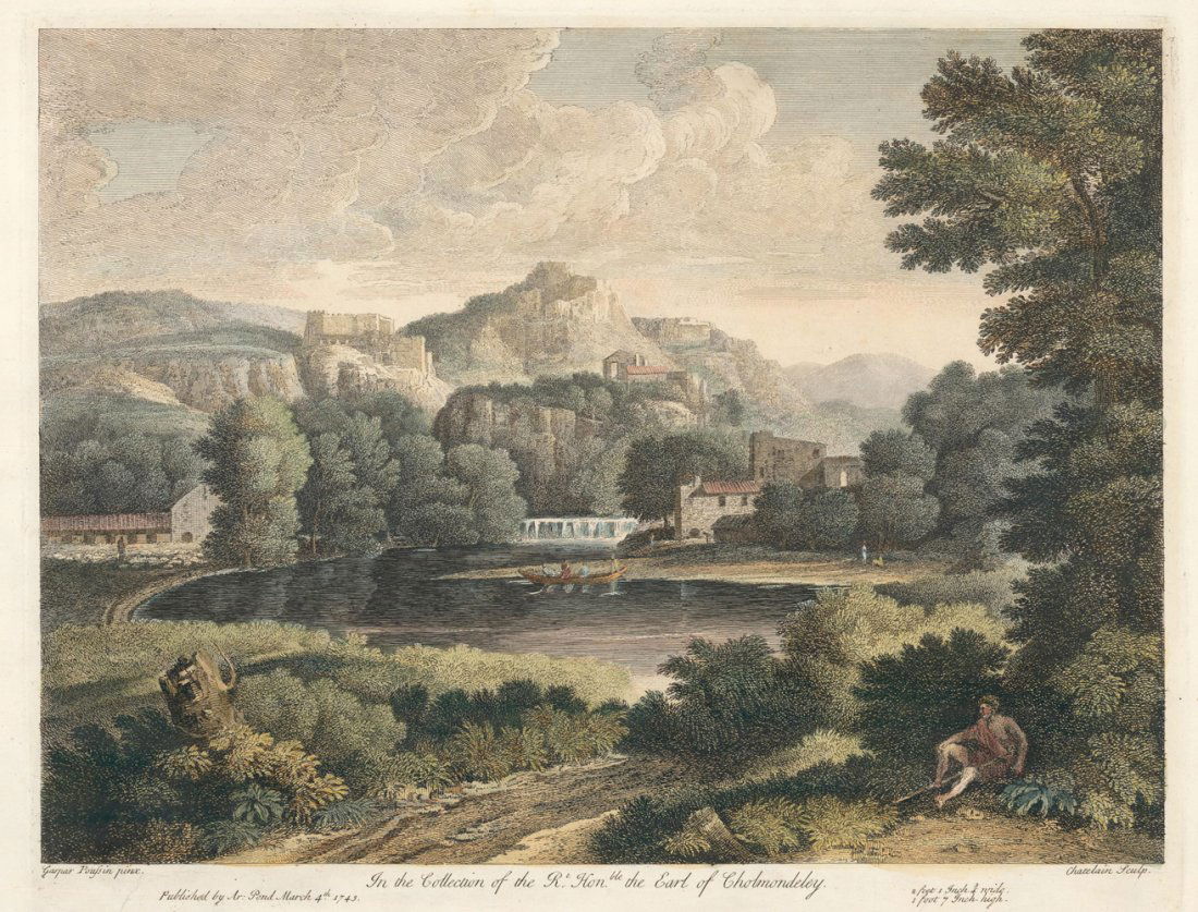 Landscape Engraving after Gaspar Poussin (1 of 1)