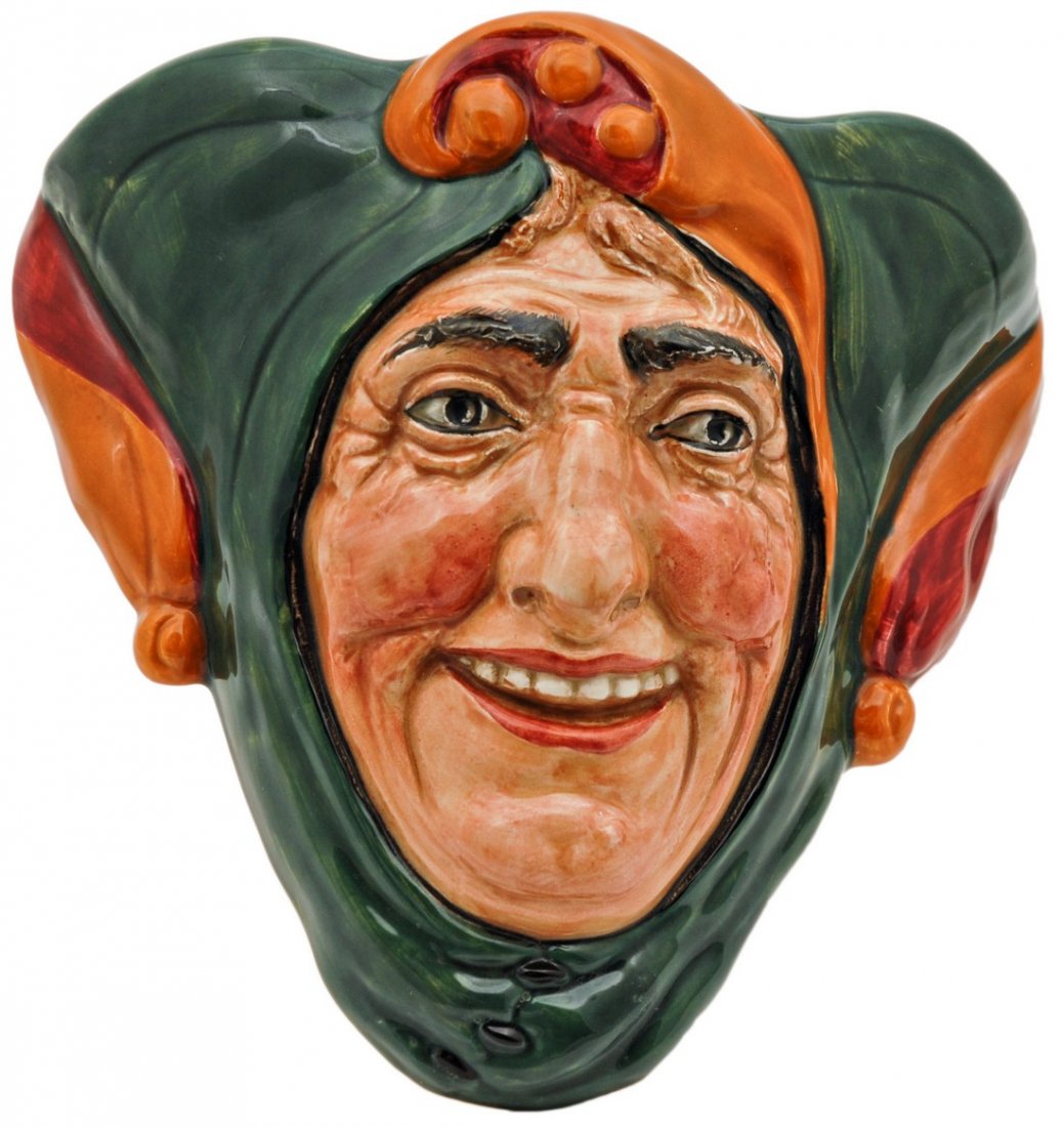 Royal Doulton Jester Wall Pocket, D6111, H. 7.25", (1 of 1)