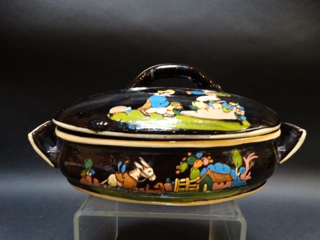 Mexican Tlaquepaque Black Casserole Dish (1 of 9)