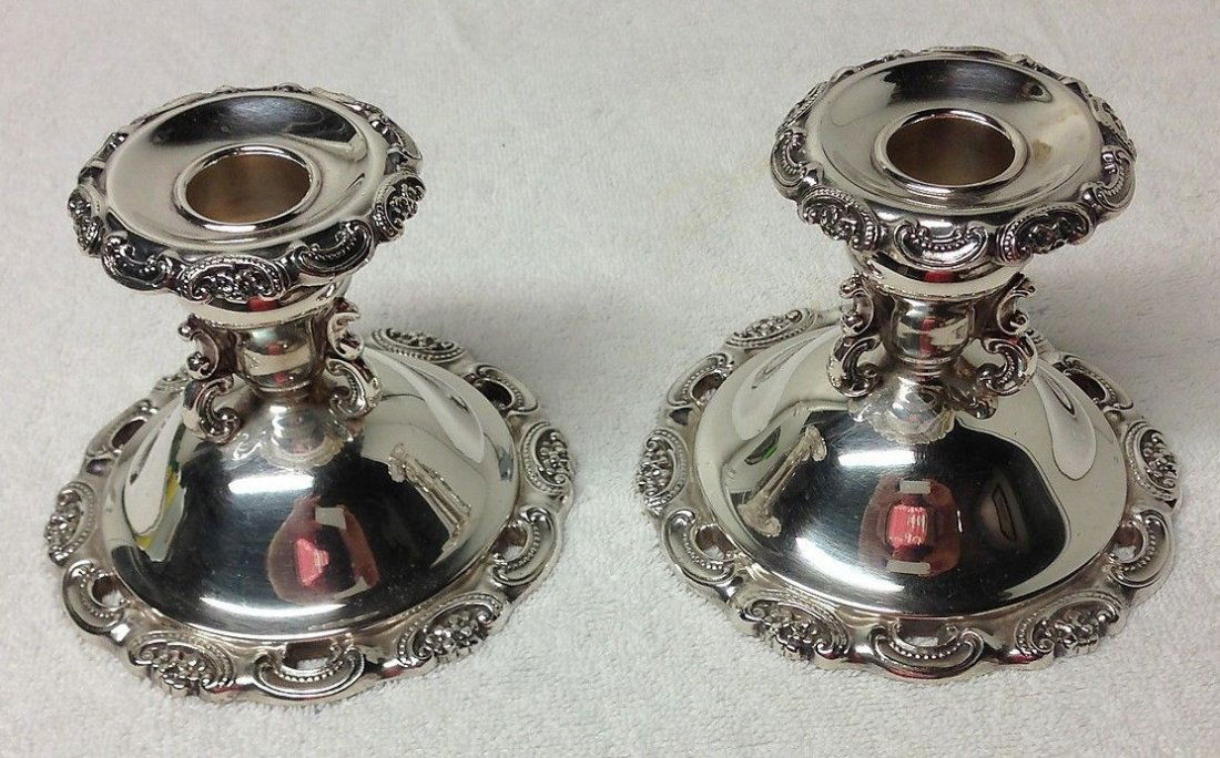 Baroque by Wallace pr short candlesticks (1 of 3)