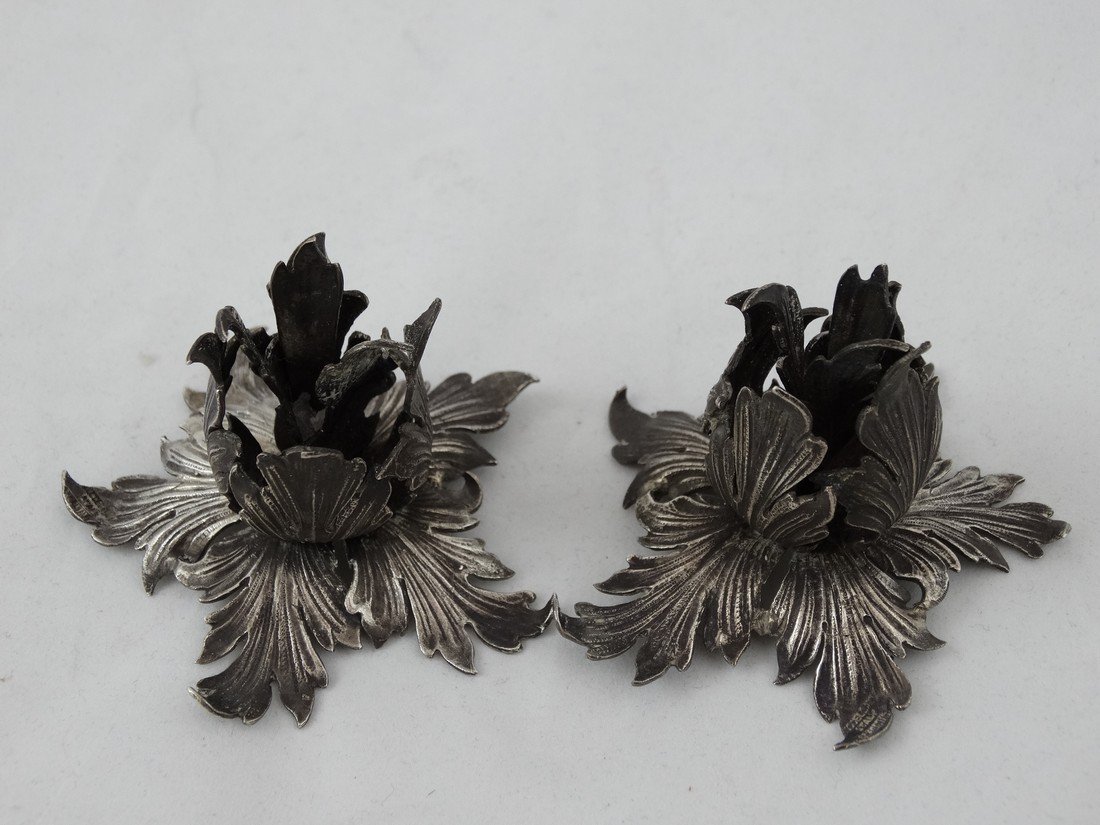 Pair of Buccellati Sterling Silver Flower-shaped (1 of 6)