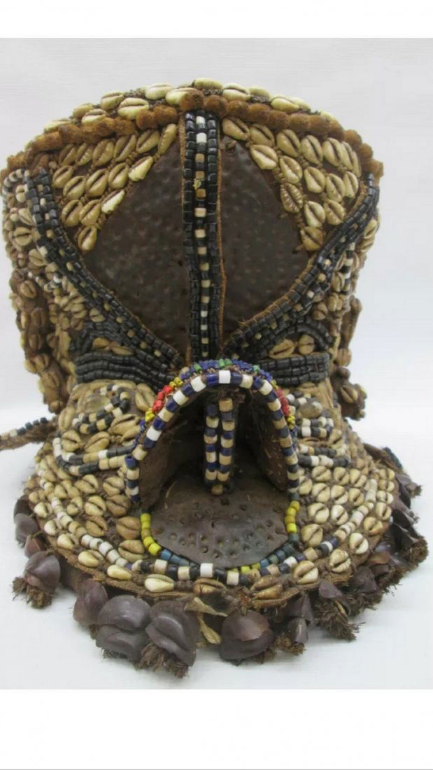 Kuba Beaded Helmet Mask