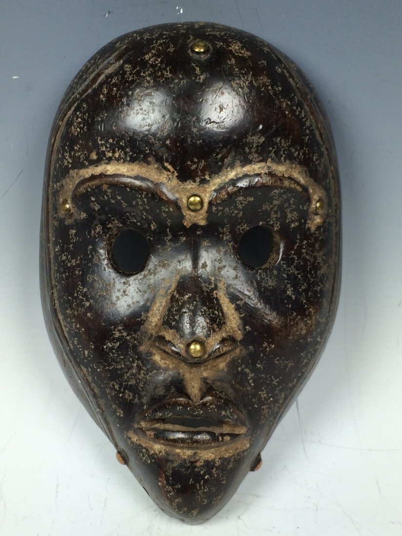 Dan Mask: African Art Dan Mask from IVory Coast 8.5"H x 5.5"W No Reserve