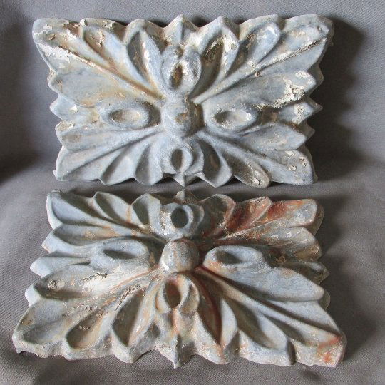 19thC Antique Zinc Architectural Garden Ornaments (1 of 3)