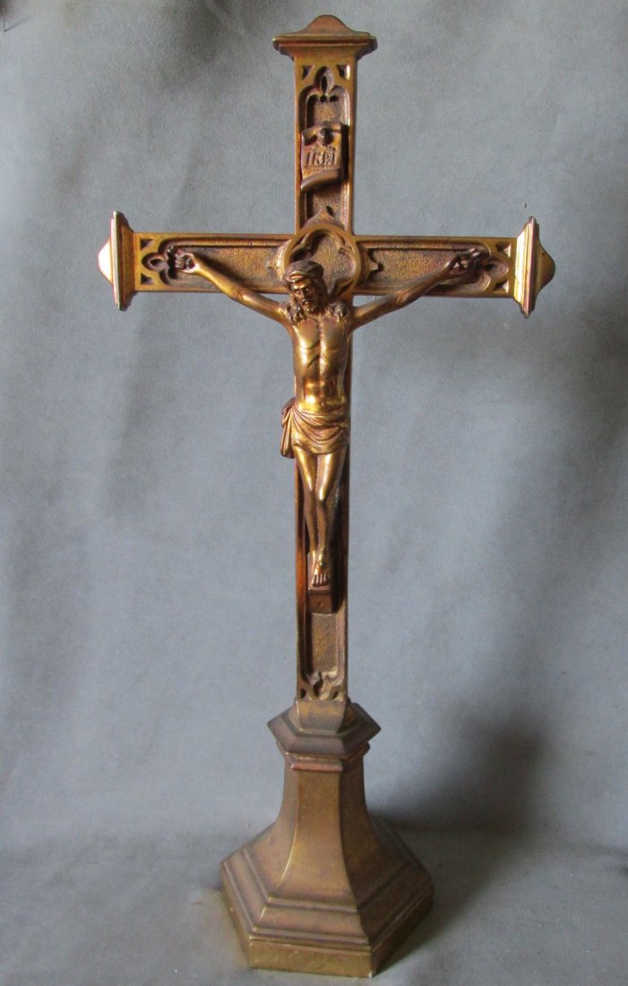 Antique Ecclesiastical Christianity Cross or Crucifix (1 of 5)