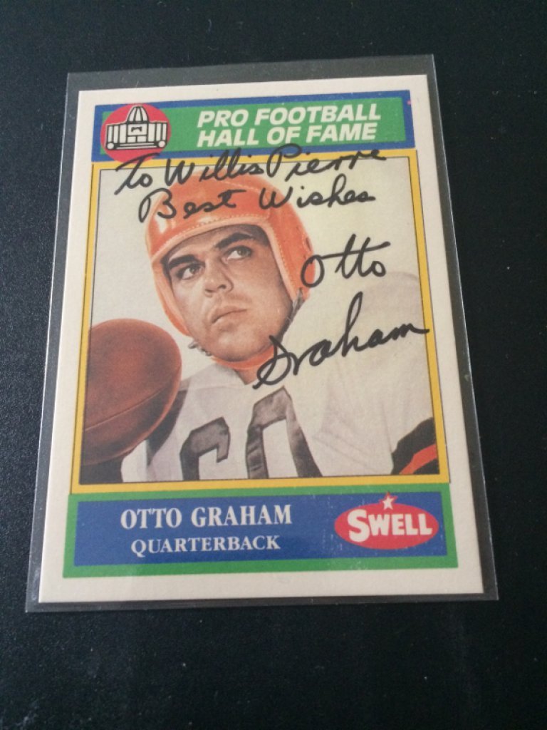 Hand signed Otto Graham Football card (1 of 1)