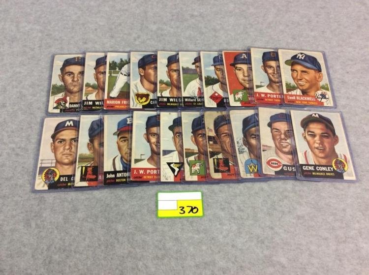 20 1953 Topps Baseball cards: 20 1953 Topps Baseball cards All are Fine to better No Reserve Buyer pays shipping. This item ships from Ohio.