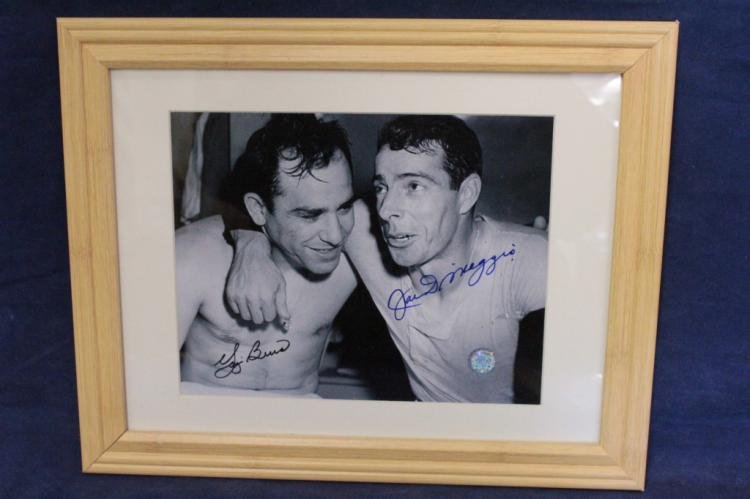 Yogi Berra and Joe Dimaggio Autographed/signed photo (1 of 2)